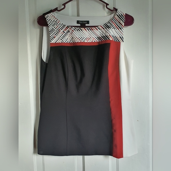 WHBM Colorblock Embroidered Bodice - Picture 5 of 7